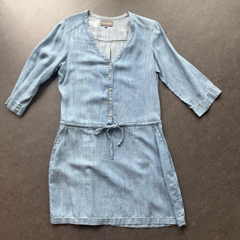 Michael Stars chambray color women’s shirt dress. Size Medium.